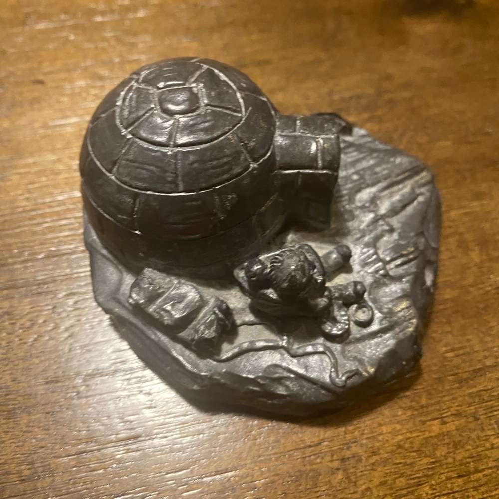 Wolf Original Black Igloo Sculpture